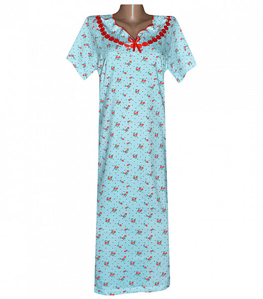 Нічна сорочка з коротким рукавом