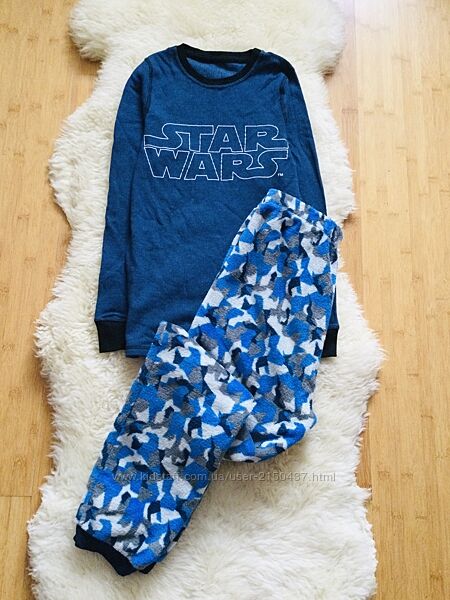 14-15 років Marks&Spencer тепла піжама Star Wars мякенька, пухнасті штанці