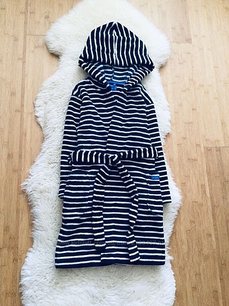 Jones 110-128 флісовий, махровий, пухнастий халат в Морськом стилі. теплий,