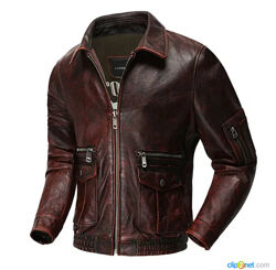 Мужская, винтажная, куртка, из натуральной, воловьей кожи p.52-54 5XL.