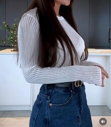 Белая прозрачная кофточка 