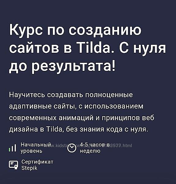 Дмитрий Фокеев Создание сайтов и веб дизайн в Tilda С нуля до результата