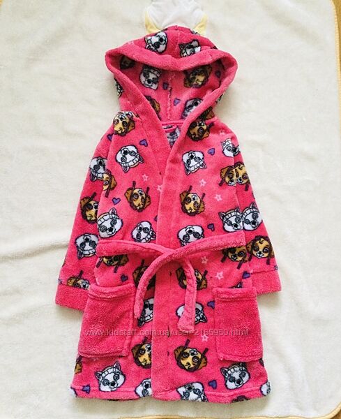 2-3 р. Disney пухнастий махровий халат Щенячий Патруль. Банний, флісовий, т