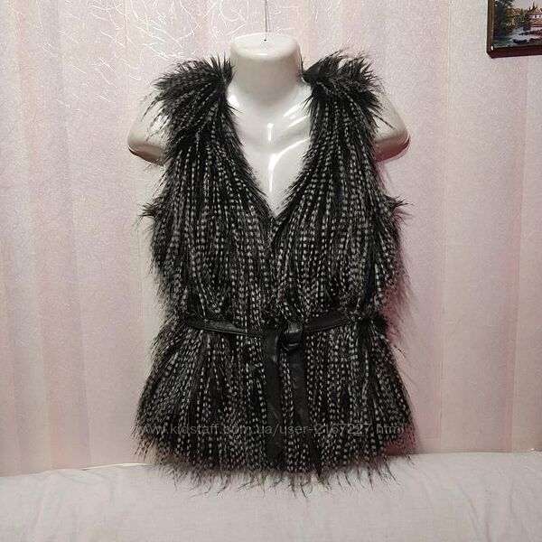 Жилет хутряний під єнота шовковистий пог 48-50 см 94