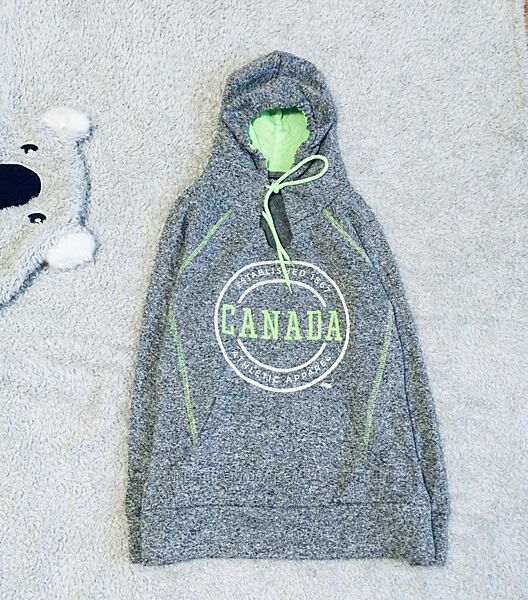 River Wear розм. S утеплене жіноче Худі. сірий меланж Толстовка на флісі п