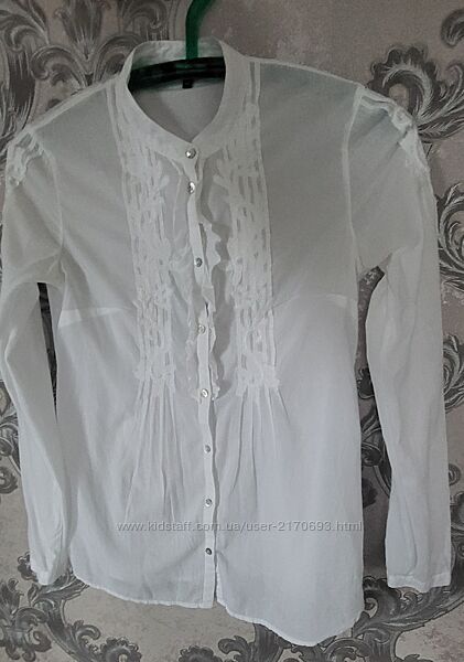 Блуза котонова біла O´stin XS