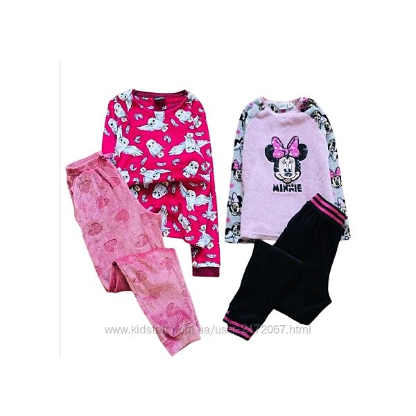 8-9 років 128-134 зріст велюрова та флісова піжама Harry Potter та Міні Мау