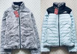 14-16 р. The North Face двостороння. Шубка і Куртка. Єврозима та демі. сіра