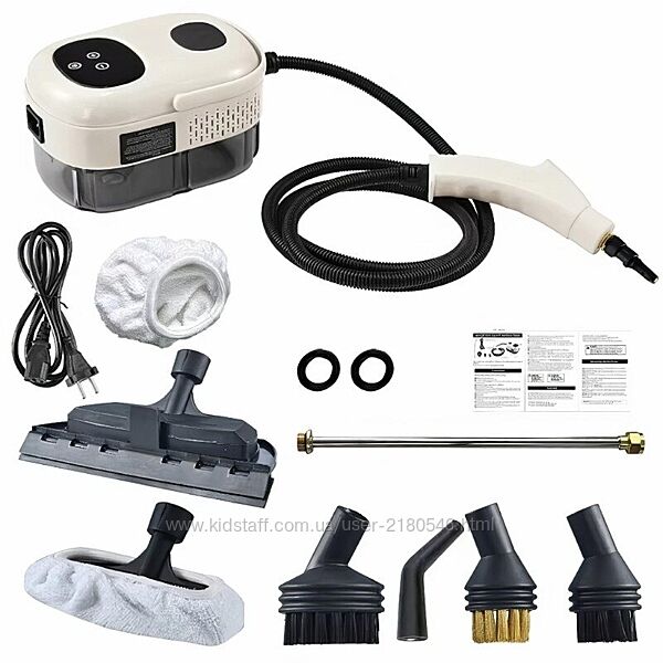 Пароочисник портативний ручний Steam Cleaner TC-SC-001 з 7 додатковими наса