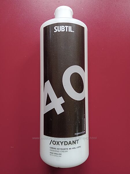 Окисник Subtil 4012 для освітлення волосся в  поєднанні з пудрою Subtil