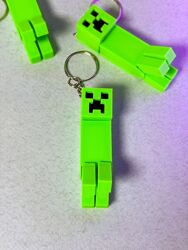 Брелок кріпер у стилі minecraft