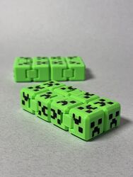 Куб-антистрес Кріпер Minecraft  фіджет для дітей і дорослих