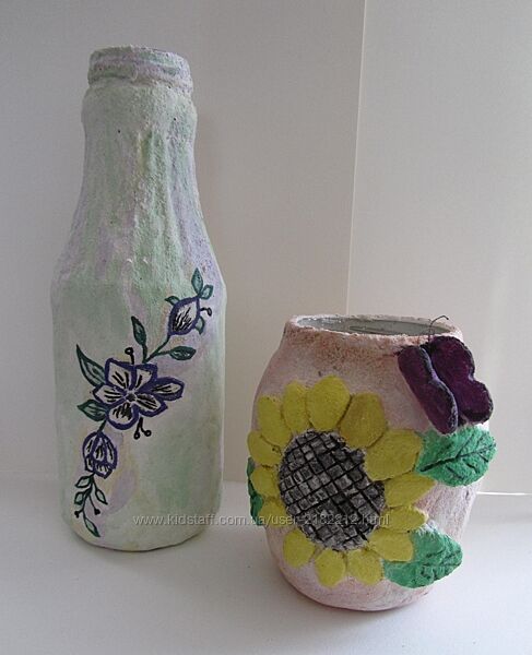 Декоративная бутылка ручной работы