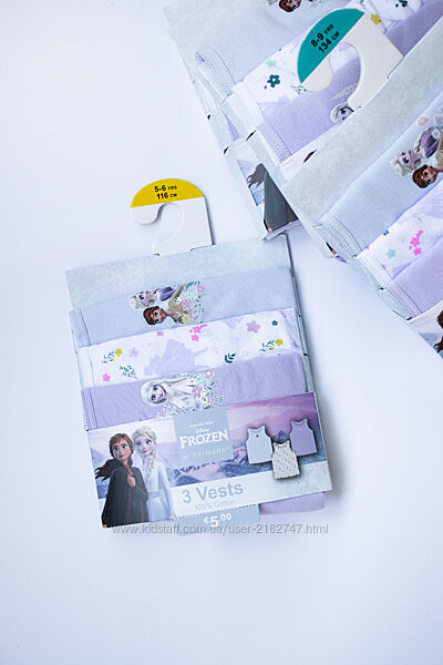 Майки для дівчинки комплект з ельзою фрозен 116 см 122 см 134 см
