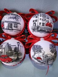 Новорічні ялинкові іграшки набір