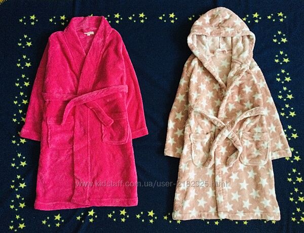 7-8 рок. George флісовий халат з Зірками. банний, теплий. на море або в бас