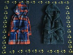 2-3 рок. , George флісовий, махровий, пухнастий халат з капюшоном. Стан нов