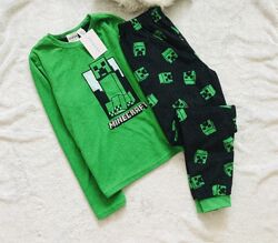 9-10 р. , 140 зріст Primark Minecraft флісова піжама. тепла, мякенька, на м
