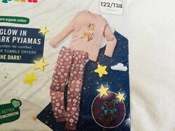 Lupilu Німеччина Новинка піжама СВІТИТЬСЯ в темряві Оленятко. 100 cot