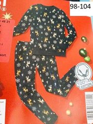 98-104 Німеччина Lupilu Новорічна Піжама з Оленями нова 100 cotton Домаш