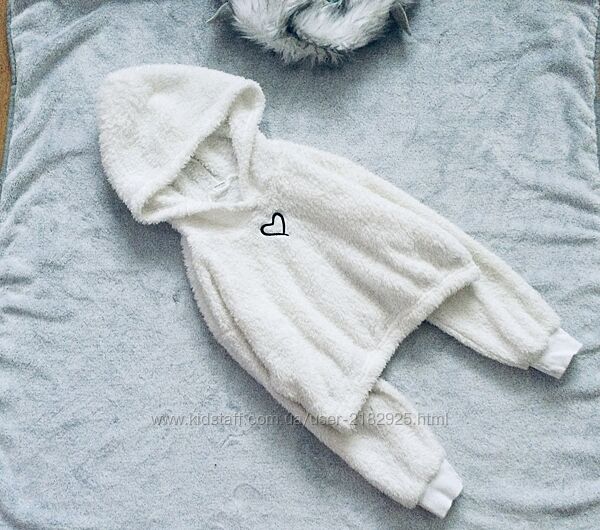 9 рок. Shein брендова пухнаста тепла укорочена худі, кроп, толстовка на ман