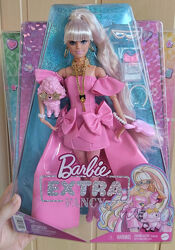 Barbie Extra Fancy Fashion Doll HHN12 Рожева Барбі Екстра Фенсі з собачкою