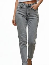 Стильні сірі джинси mom fit