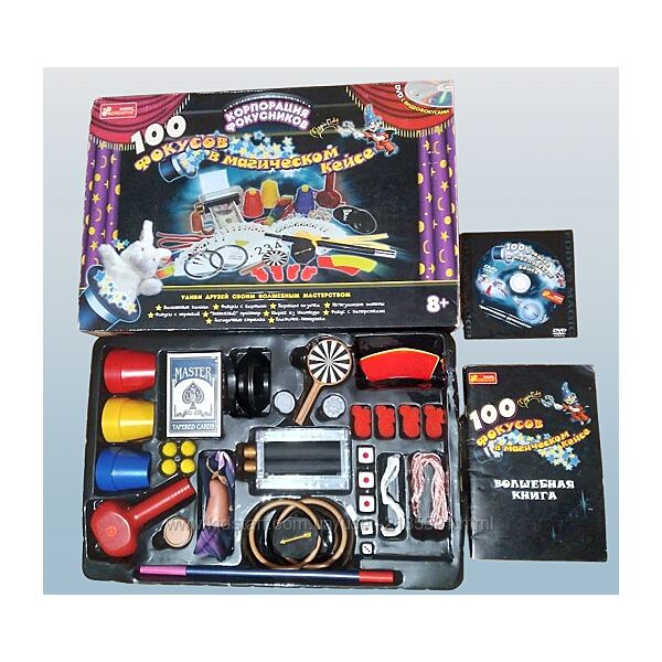 Набір 100 фокусів у магічному кейсі від Корпорація Фокусників