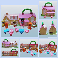 Ігровий набір-валізка Будиночок мрії з меблями та ляльками