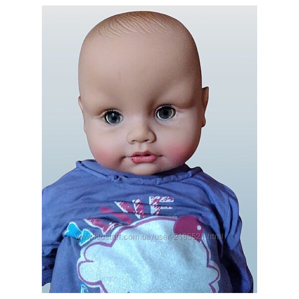 Велика вінілова лялька-пупсз нюансом 53 см.