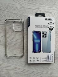 Протиударний чохол для iphone 15 pro ipaky crystal series з бортиками прозо