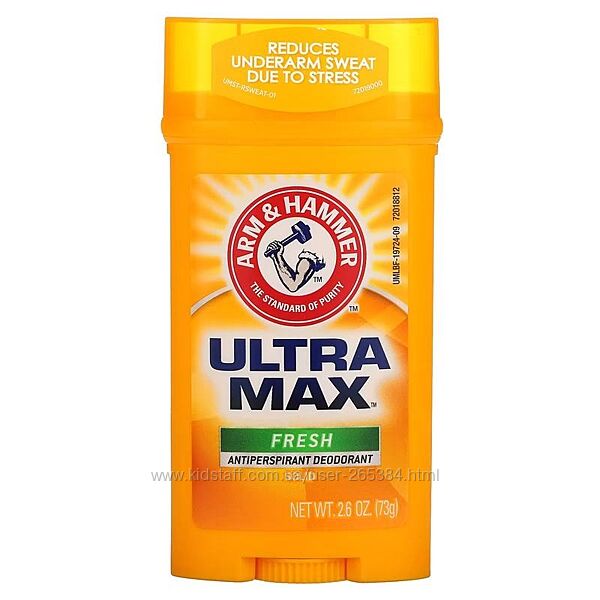 Arm&Hammer UltraMax Fresh твердий дезодорант антиперспірант для чоловіків