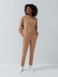 Костюм для дома пижама в сливочно-карамельном цвете 