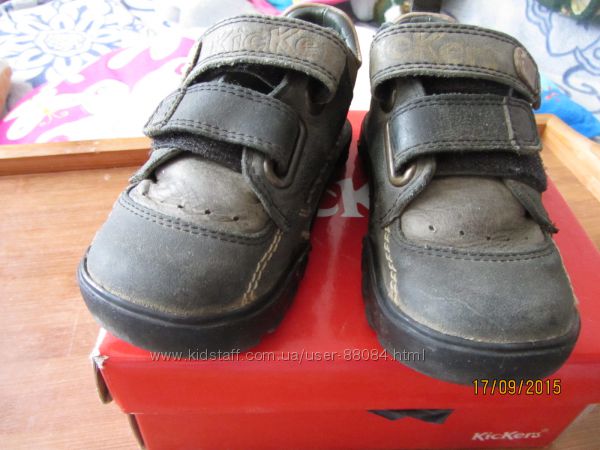 Кожаные туфли для мальчика размер 25