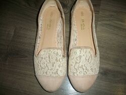 нарядные кружевные балетки 35-36р Head Over Heels Хед овер Хилс