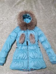 Пухове зимове пальто 36р. від італійського виробника mom mee mileid