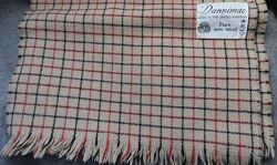 Шарф в клітинку класичний вінтаж з вовни Dannimac Англія 146 см х 31 см 