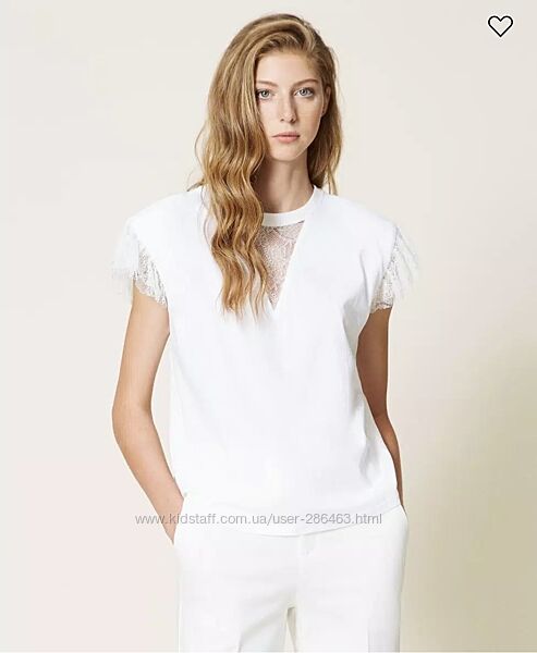 Біла футболка Twinset XS оригінал