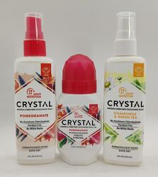 Минеральный дезодорант-спрей Crystal Body с ромашкой и зеленым чаем,118 мл 