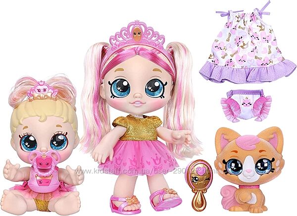 Набір ляльок Kindi Kids Scented Sisters Pawsome Royal Family